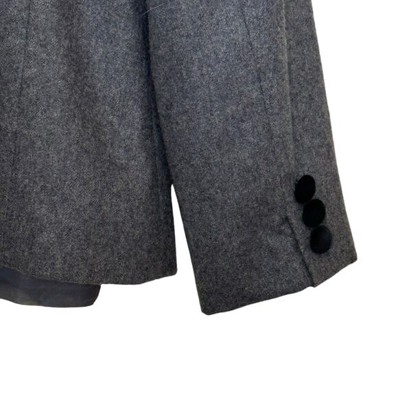 Vintage 1990's Sasson Size 10 Tweed and Velvet Blazer Jacket - Picture 7 of 9